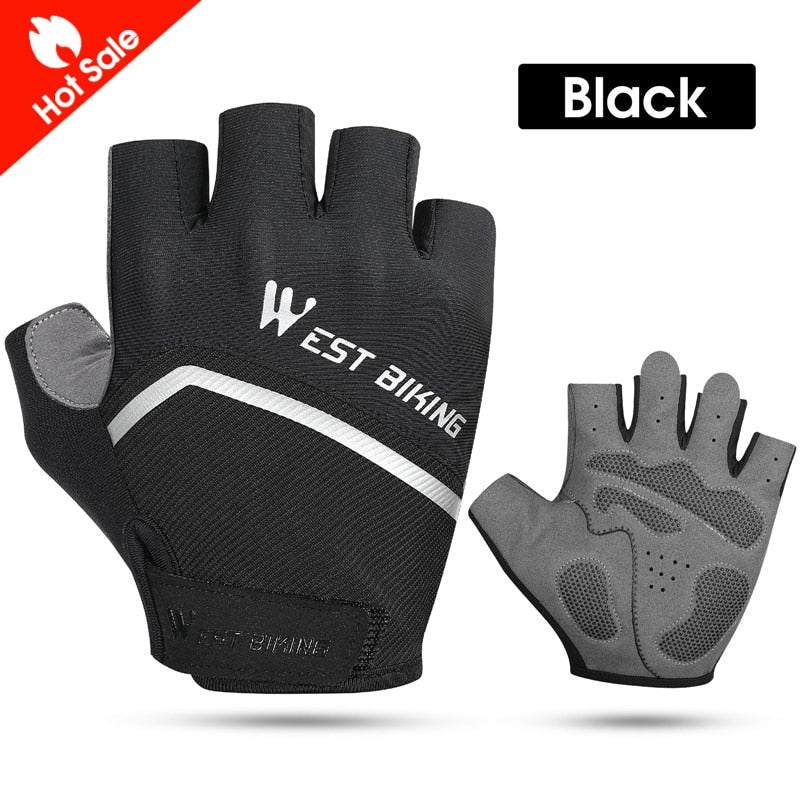 Half Finger Cycling Gloves Shockproof Wear Resistant Breathable MTB Road Bicycle Gloves Men Women Sports Bike Gloves