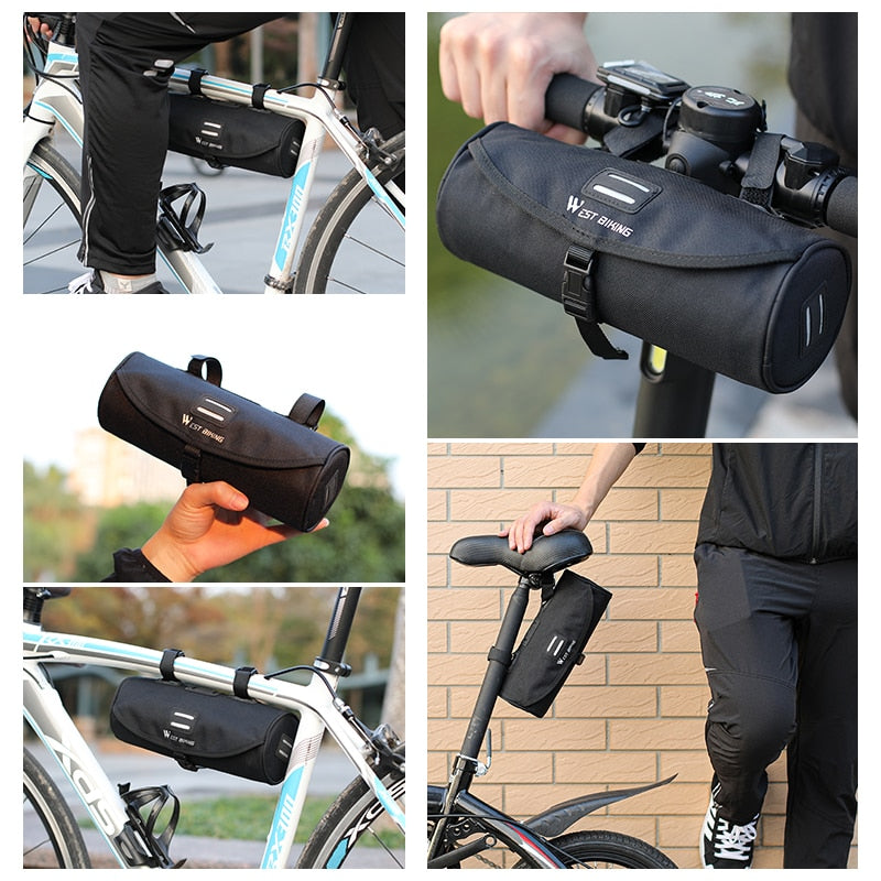Multifunctional Bike Bag Scooter Electric Folding Bicycle Handlebar Bag Rainproof Frame Saddle Cycling Accessories