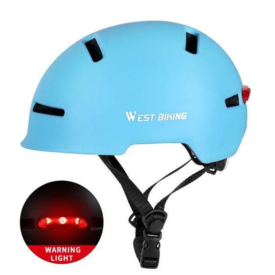 Bicycle Helmet LED Light Rechargeable MTB Road Electric Bike Helmet Motorcycle Scooter Men Women Cycling Safe Cap