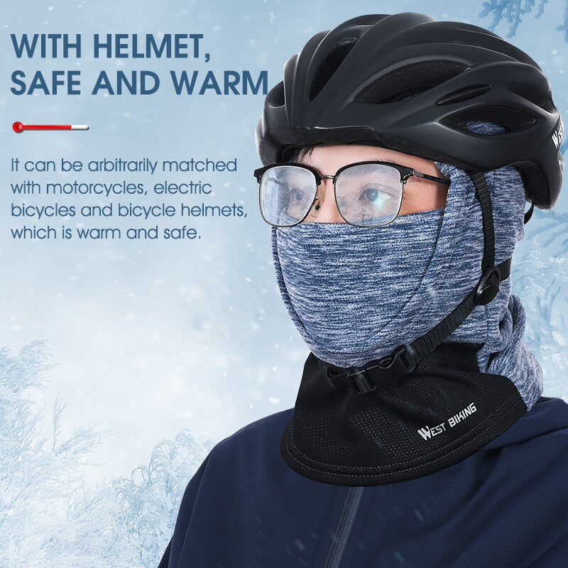 Children Teenager Cycling Cap Warm Winter Outdoor Sport Headgear Bike Balaclava Neck Warmer Ski Bicycle Running Hat
