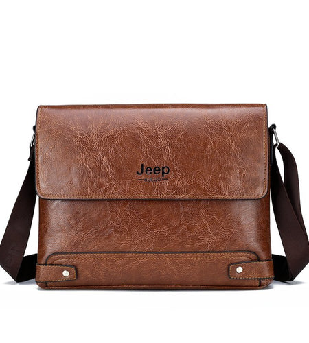 Fashion Male's Crossbody Bag Casual Business PU Leather Men's Messenger Bag Vintage Men Bags Zipper Shoulder Clutch