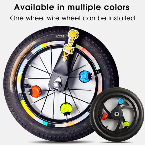 Load image into Gallery viewer, Smart LED Bicycle Wheel Light Bike Front Tail Hub Spoke Lamp Night Safety Warning Kids Balance Bike Cycling Light
