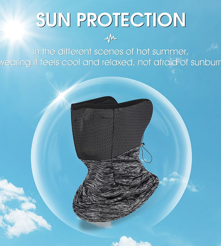 Anti-UV Summer Cycling Headwear Ice Silk Breathable Outdoor Sport Running Scarf Dustproof Protection Men Women Balaclava Cap
