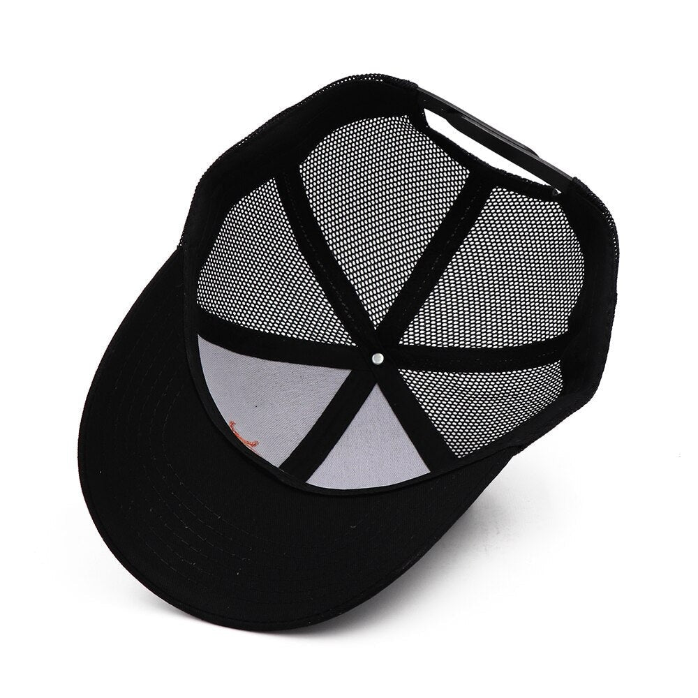 Type DEER Hat For Women Men Black Mesh Summer Baseball Cap Cool Mesh 3D Embroidery Snapback Dad Hats