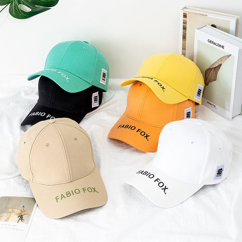 Load image into Gallery viewer, Unisex Stylish Cap Cotton Hats For Women Fashion Fox Side Embroidery Baseball Cap Men Outdoor Popular Streetwear Hat Cap
