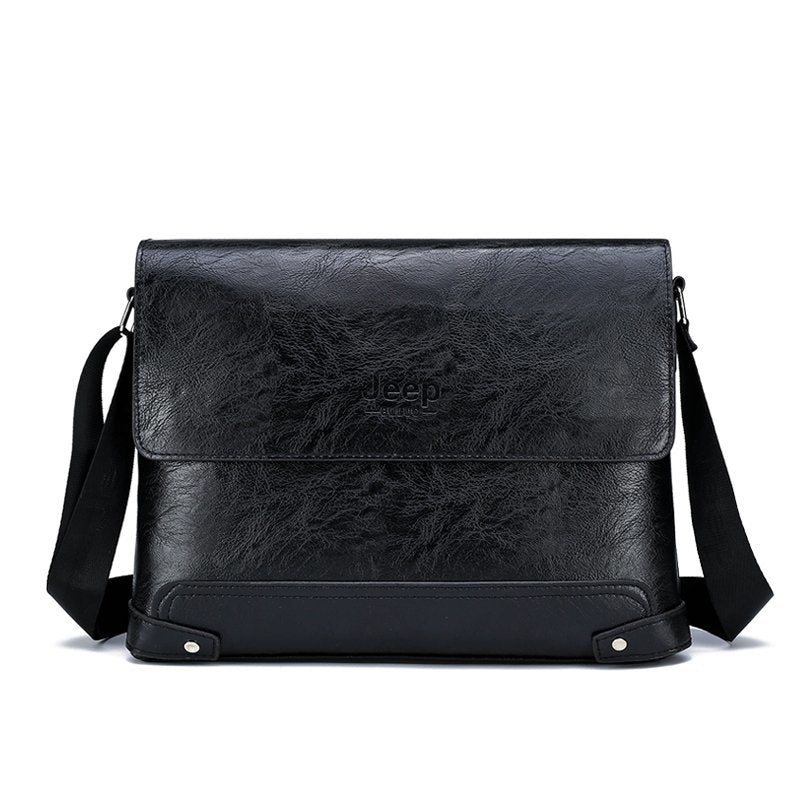 Fashion Male's Crossbody Bag Casual Business PU Leather Men's Messenger Bag Vintage Men Bags Zipper Shoulder Clutch