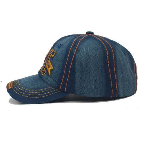 Load image into Gallery viewer, Brand Denim Jeans Vintage Men Baseball Cap Women Snapback Hats Caps For Men Summer Bone Gorras Casquette Male Baseball Hat Cap

