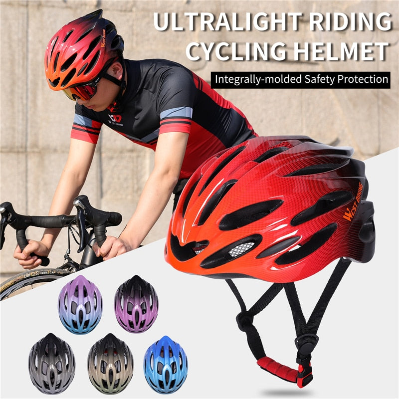 Ultralight Bike Helmet Adjustable MTB Road Bicycle Helmet Cycling Motorcycle Sport Men Women Safety Cap Protection