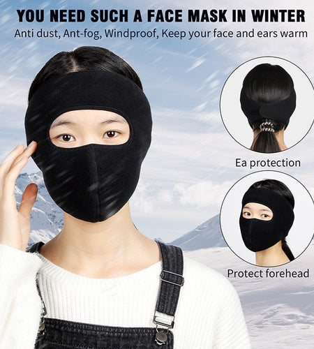 Winter Warm Face Cover Windproof Protective Mascarillas Men Women Cycling Ski Fishing Running Sport Bike Headwear