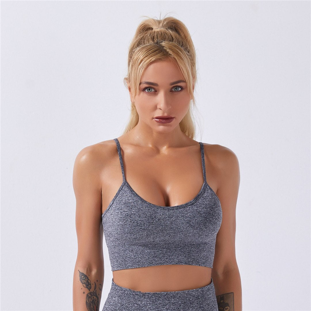 Sports Bra 8 Colors Women Padded Push up Yoga Fitness Daily Wear High Stretch Bra Seamless Sports Top for Running Yoga Gym A012B