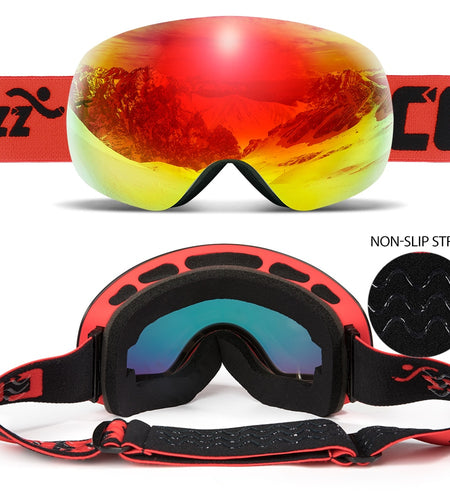 Ski Goggles UV400 Protection Ski Mask Men Women Anti-Fog Big Face Skiing Glasses Outdoor Sport Snowboard Skiing Eyewear