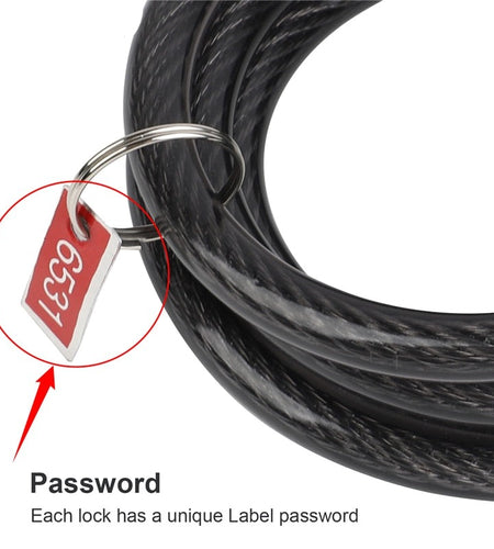 Bike Cable Lock Safe Anti-theft MTB Mountain Road Bicycle Password Lock Cycling Accessories Bicycle Lock