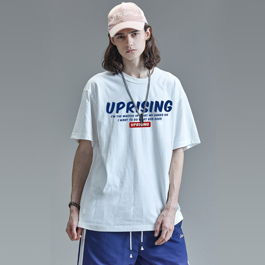 Hip Hop Hands Printed Short Sleeve T Shirts 2022 New Spring Summer Casual Cotton Tops Tees Mens Streetwear Tshirts