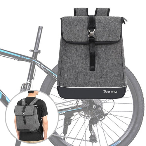 Load image into Gallery viewer, 25L Multifunction Bike Bag MTB Road Bicycle Rack Rear Pannier Bags Laptop Backpack Travel Sports Cycling Accessories
