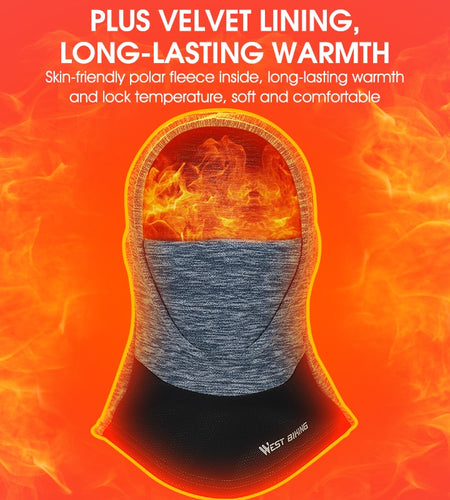 Children Teenager Cycling Cap Warm Winter Outdoor Sport Headgear Bike Balaclava Neck Warmer Ski Bicycle Running Hat