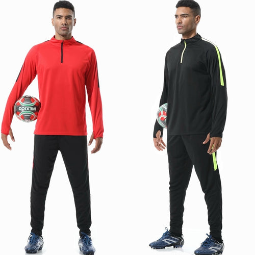 Load image into Gallery viewer, Men Sportswear Football Training Suits Soccer Sets Tracksuits Long Sleeve Jerseys Football Team Uniform Sports Running Kit
