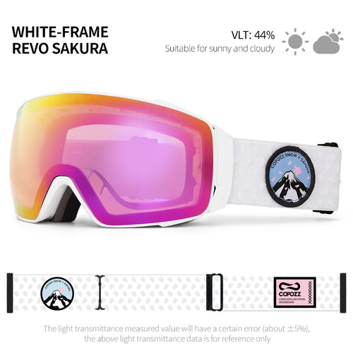 Load image into Gallery viewer, Magnetic Polarized Ski Goggles Double lens Men Women Anti-fog Ski Glasses UV400 Protection Snowboard Skiing Eyewear
