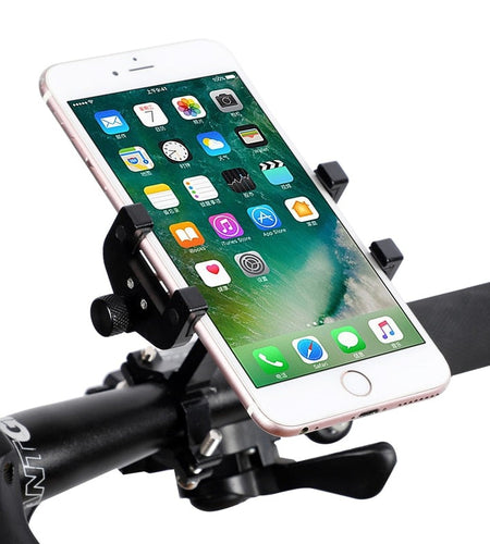 Aluminum Alloy Bike Mobile Phone Holder Adjustable Bicycle Phone Holder Non-slip MTB Phone Stand Cycling Accessories