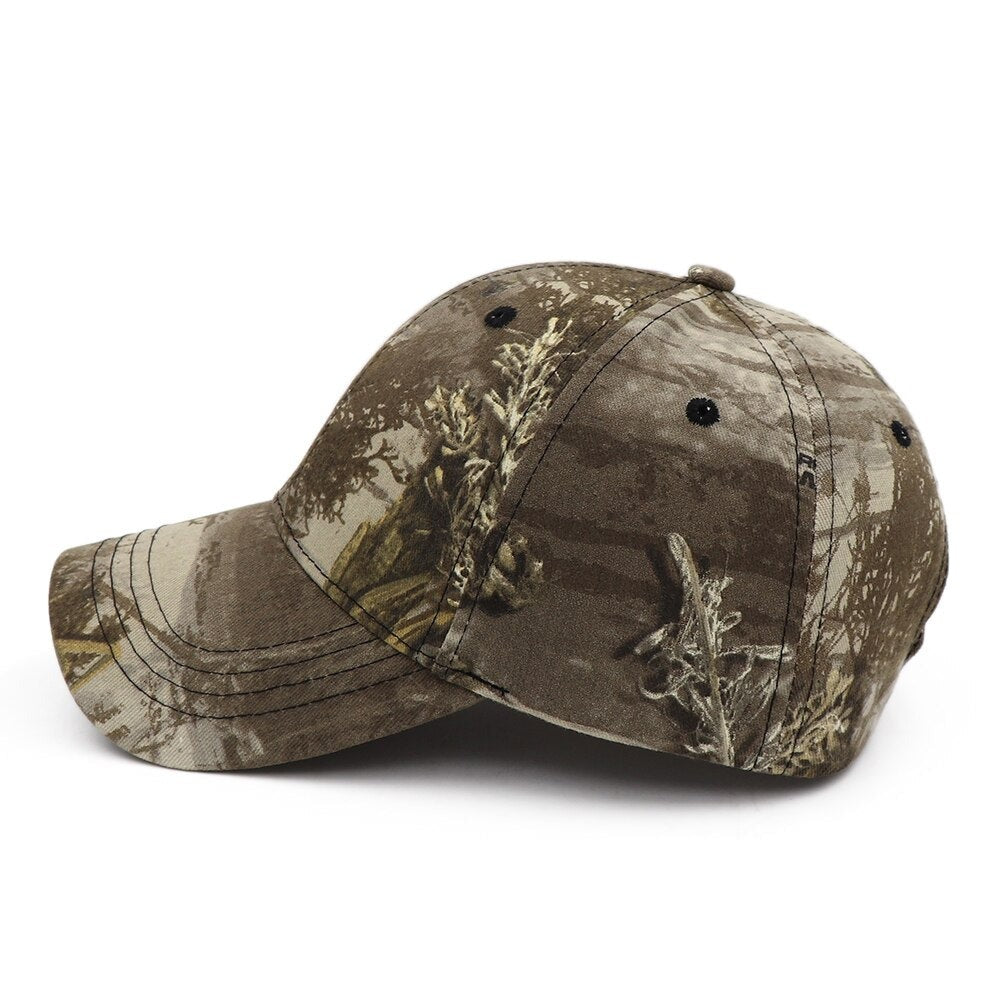 Outdoor Jungle Fishing Baseball Hat Cap Man Camouflage Hunting Hat Casquette Bone Cotton Tree Camo Snapback Dad Caps