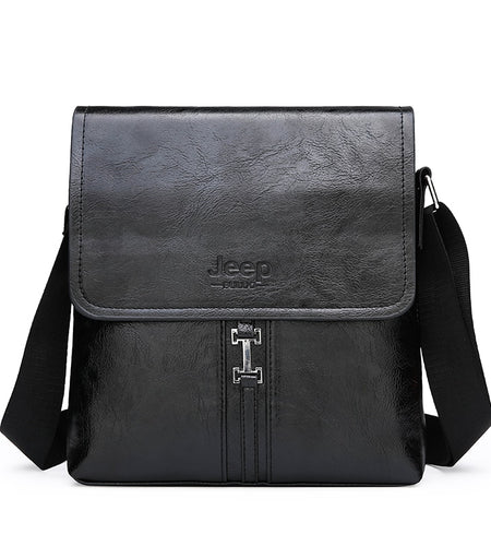 Men's Shoulder Bag Fashion Trend PU High-Quality Fabric Waterproof And Scratch-Resistant Material Messenger Bag