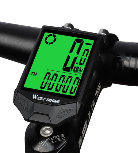 Wireless Bicycle Computer Waterproof Bike Stopwatch Speedometer Large Digital Backlight MTB Road Cycling Odometer