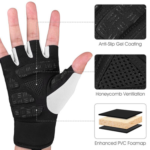 Load image into Gallery viewer, Half Finger Cycling Gloves Summer Breathable Anti Slip Sport Bicycle Gloves Women Men MTB Road Bike Fitness Gloves
