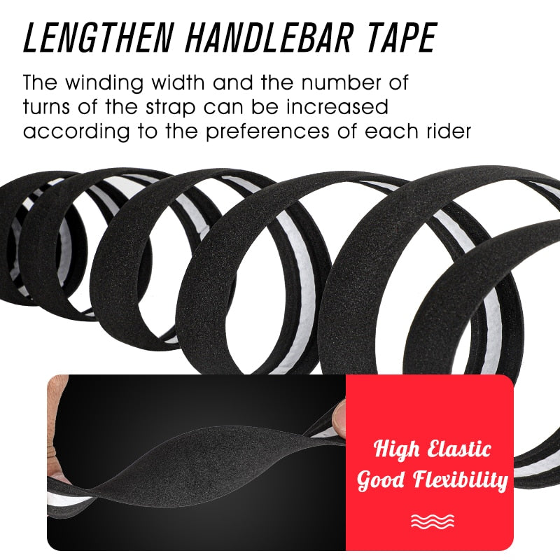 2pcs Bicycle Handlebar Tape Camouflage Anti-Slip Damping Cycling Road Bike Handle Belt Wraps with Bar End Plugs