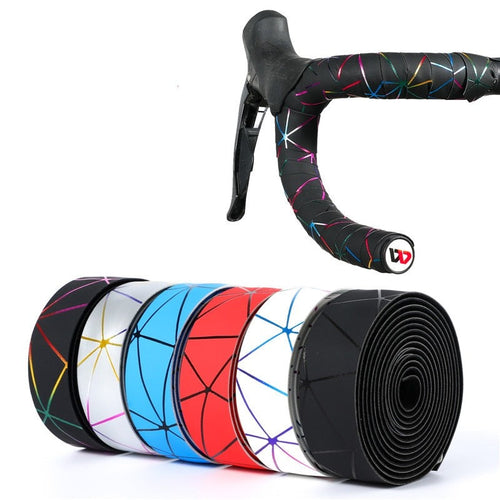 Load image into Gallery viewer, Soft Bicycle Handlebar Tape EVA PU Bike Bar Tape Professional Cycling Damping Anti-Vibration Wrap With 2 Bar Plugs
