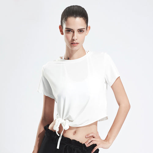 Load image into Gallery viewer, Knotted Waist Line Shirt-women fashion &amp; fitness-wanahavit-White-S-wanahavit
