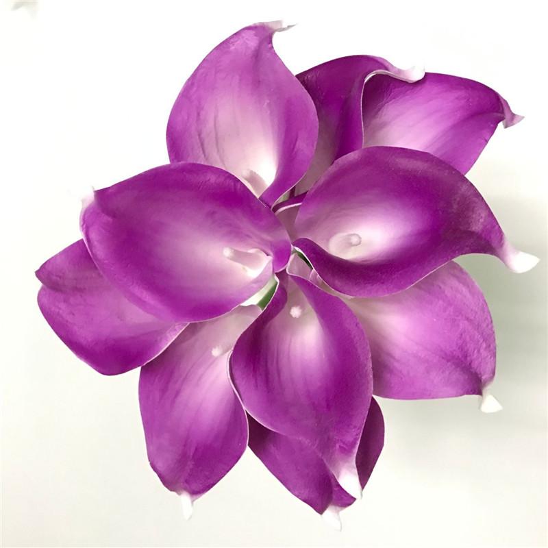 11pcs Artificial Mini Calla Lily Flower-home accent-wanahavit-light purple-wanahavit