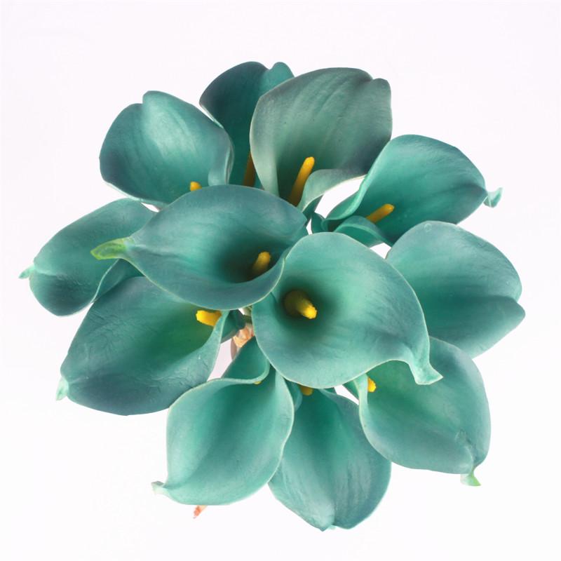 11pcs Artificial Mini Calla Lily Flower-home accent-wanahavit-blue-wanahavit
