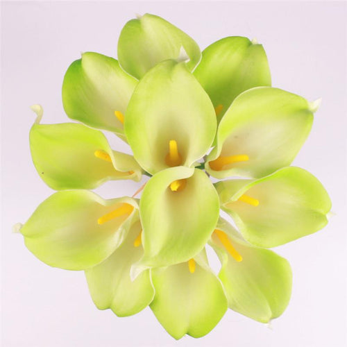 Load image into Gallery viewer, 11pcs Artificial Mini Calla Lily Flower-home accent-wanahavit-Green-wanahavit
