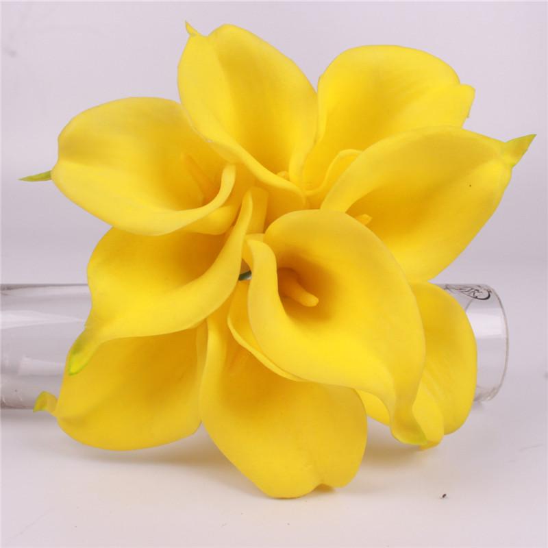 11pcs Artificial Mini Calla Lily Flower-home accent-wanahavit-yellow-wanahavit