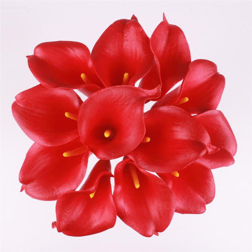 Load image into Gallery viewer, 11pcs Artificial Mini Calla Lily Flower-home accent-wanahavit-red-wanahavit
