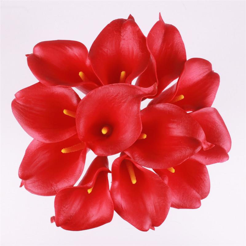 11pcs Artificial Mini Calla Lily Flower-home accent-wanahavit-red-wanahavit