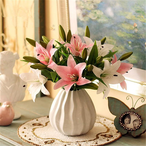Load image into Gallery viewer, 11pcs Realistic Artificial Lily-home accent-wanahavit-MIX 2-wanahavit
