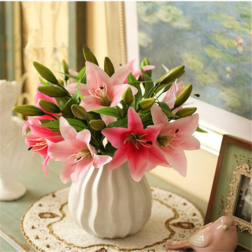 Load image into Gallery viewer, 11pcs Realistic Artificial Lily-home accent-wanahavit-MIX 1-wanahavit
