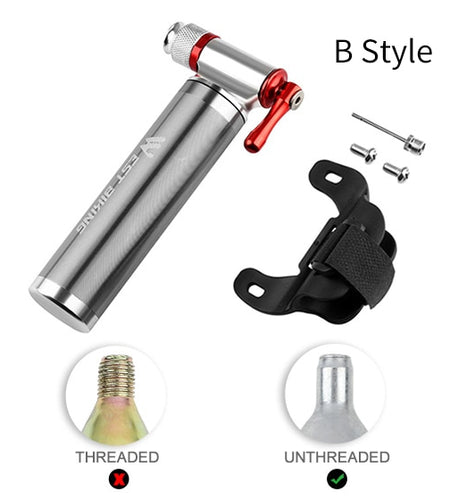 30G Bicycle Mini Pump CO2 Inflator Insulated Sleeve Air Cycling Bicycle Bike Pump Bike Ball Pump Bicycle Bike Accessories