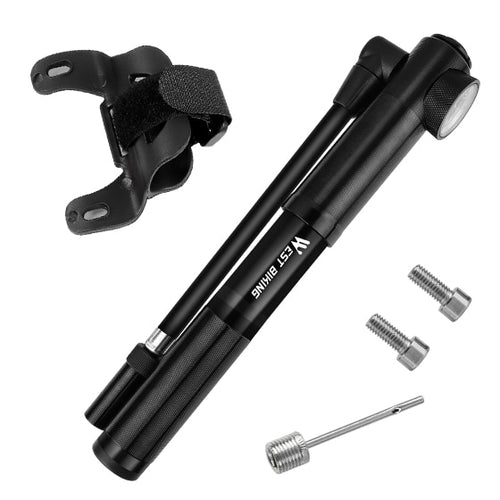 Load image into Gallery viewer, WEST BIKING MTB Road Mini Bicycle Pump 300 Psi High Pressure Cycling Air Pump Tire Inflator Hose Gauge Aluminum Alloy Bike Pump
