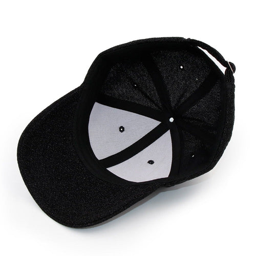 Load image into Gallery viewer, Baseball Cap Snapback Caps For Women Summer Hip Hop Messy Bun Sequins Shine Mesh Trucker Hat Girl KOEPBAS002 Hats
