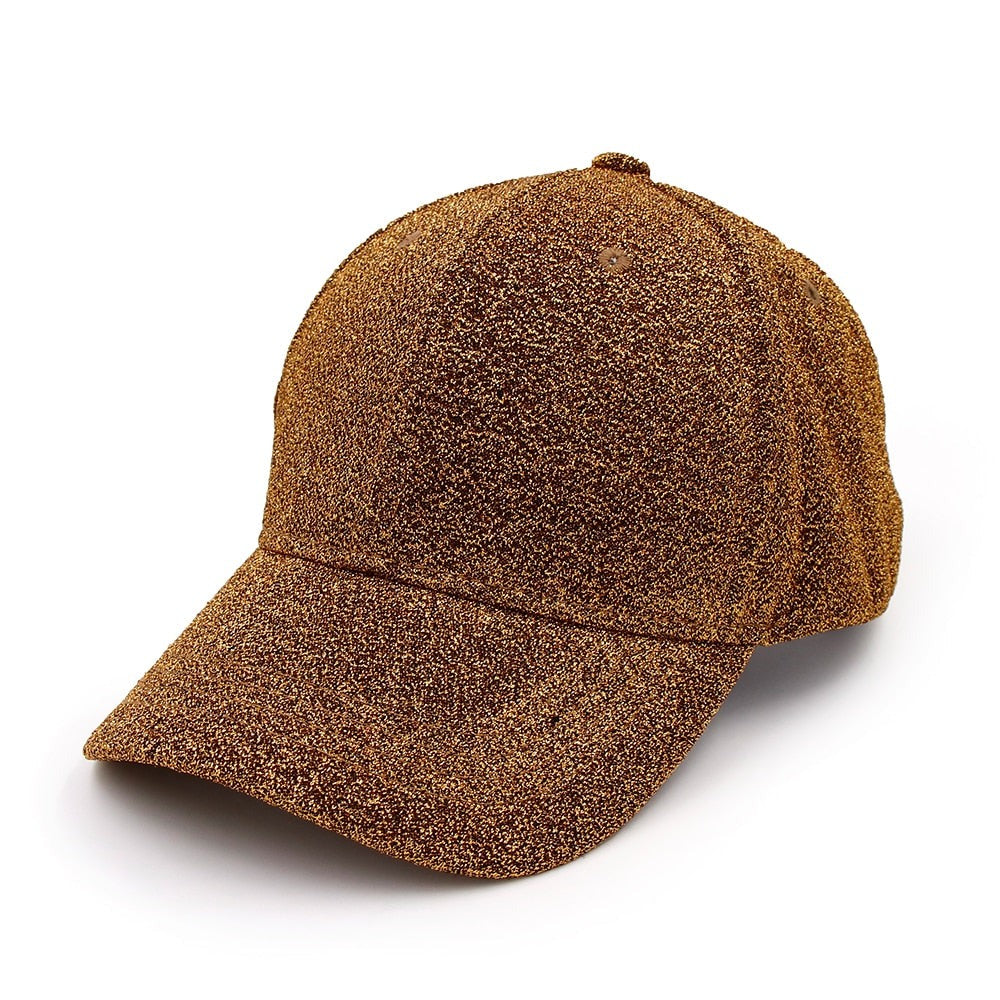 Baseball Cap Snapback Caps For Women Summer Hip Hop Messy Bun Sequins Shine Mesh Trucker Hat Girl KOEPBAS002 Hats