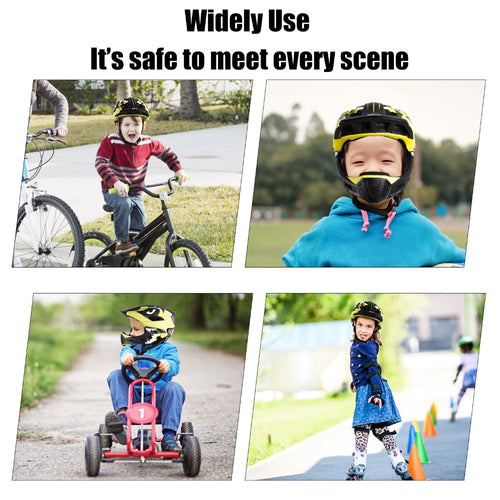 Load image into Gallery viewer, Children Bike Bicycle Helmet Full Covered 2 in 1 Kids Bike Safety Helmet Scooter Cycling Sports Protective 52-56CM
