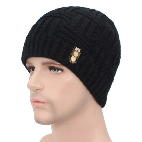 Skullies Beaines Knitted Hat Men Winter Hats For Women Men Fashion Bonnet Mask Warm Thick Fur Cap Male Beanie Hat