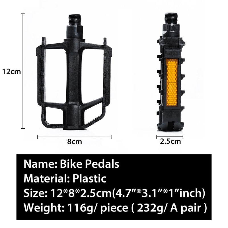 Ultralight Bicycle Pedals with Reflective Film Mountain Road Bike Anti-slip Bearing Seal Pedals Cycling Pedals