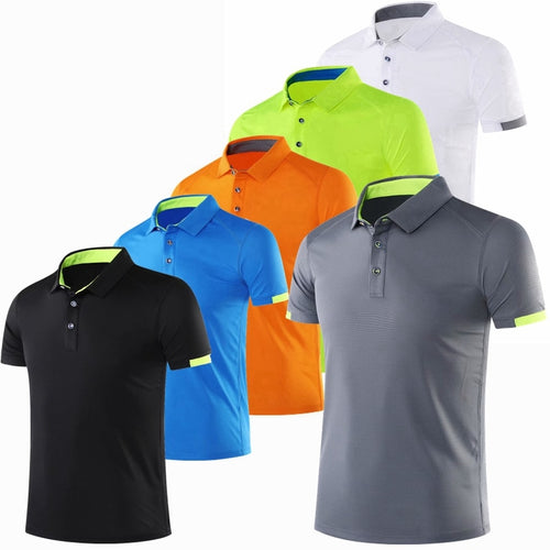 Load image into Gallery viewer, Fashion Running Sport Shirts Tops Men Quick Dry Breathable Training Clothes Gym Fitness Golf Tennis Jersey Sweatshirts Plus Size
