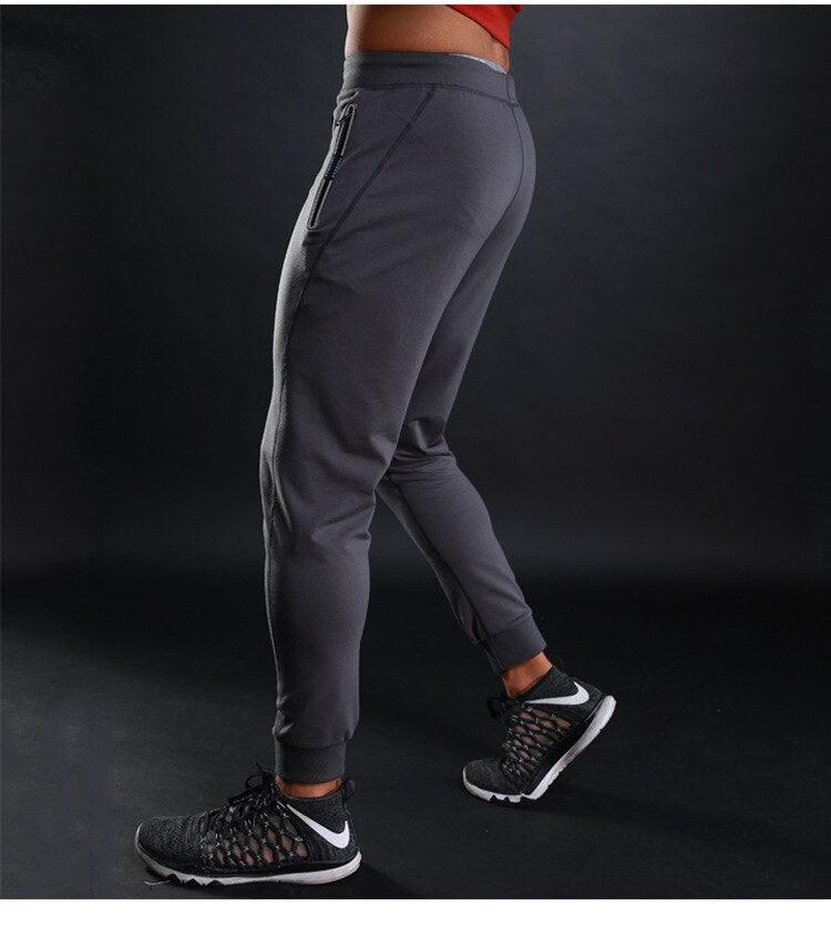 Autumn winter Men Running Training Pants Sport Trousers Jogging soccer Basketball Gym Fitness Sports Sweatpants zipper Pocket