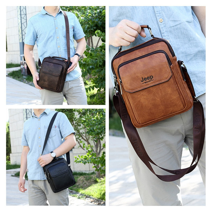 Big Brand Men Handle Messenger Bags For iPad Business Casual Leather High Grade Handbag Men's Shoulder Bag New Hot