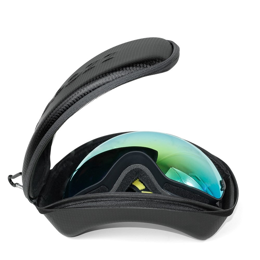Ski Glasses Case Eyewear Hard case for Winter Sports Protection Ski Goggles Shockproof Original Case (No goggles)