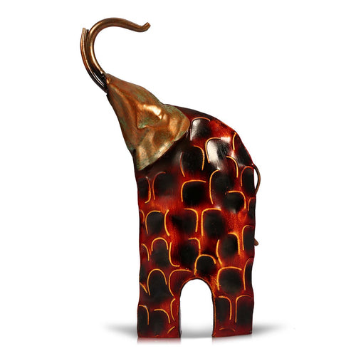 Load image into Gallery viewer, Elephant Raising Head Iron Figurine-home accent-wanahavit-Red-wanahavit
