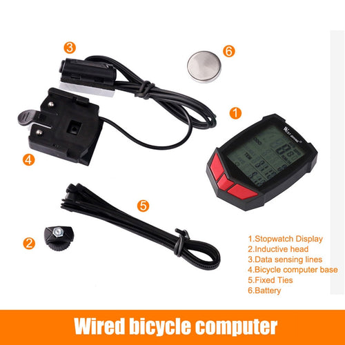 Load image into Gallery viewer, Wireless Bike Computer 20 Functions Speedometer Odometer Cycling Wired Wireless+ MTB Bike Stopwatch Bicycle Computer
